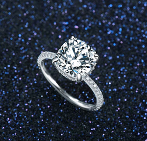 4 Carat Cushion Cut Ring