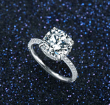 4 Carat Cushion Cut Ring