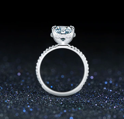 4 Carat Cushion Cut Ring
