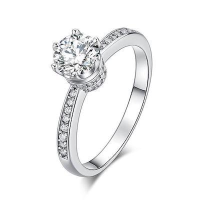 1 Carat Crown Jewel Ring