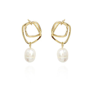 Pearl Long Drop Earrings