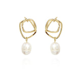 Pearl Long Drop Earrings