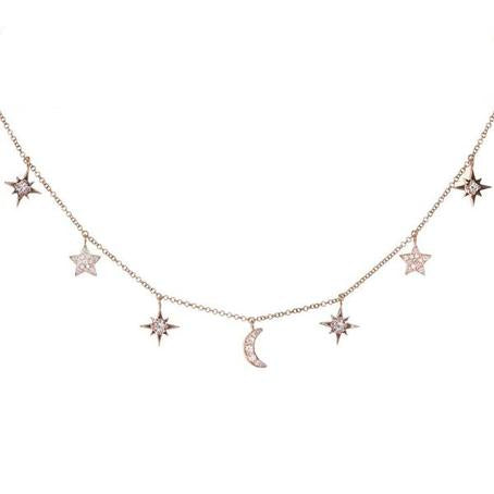 Jewelry Love moon star Necklaces