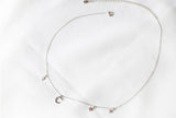 Moon & Star Pendant Short Necklace