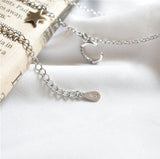 Moon & Star Pendant Short Necklace