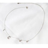 Moon & Star Pendant Short Necklace