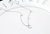 Moon & Star Pendant Short Necklace