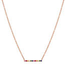Rainbow bar necklace