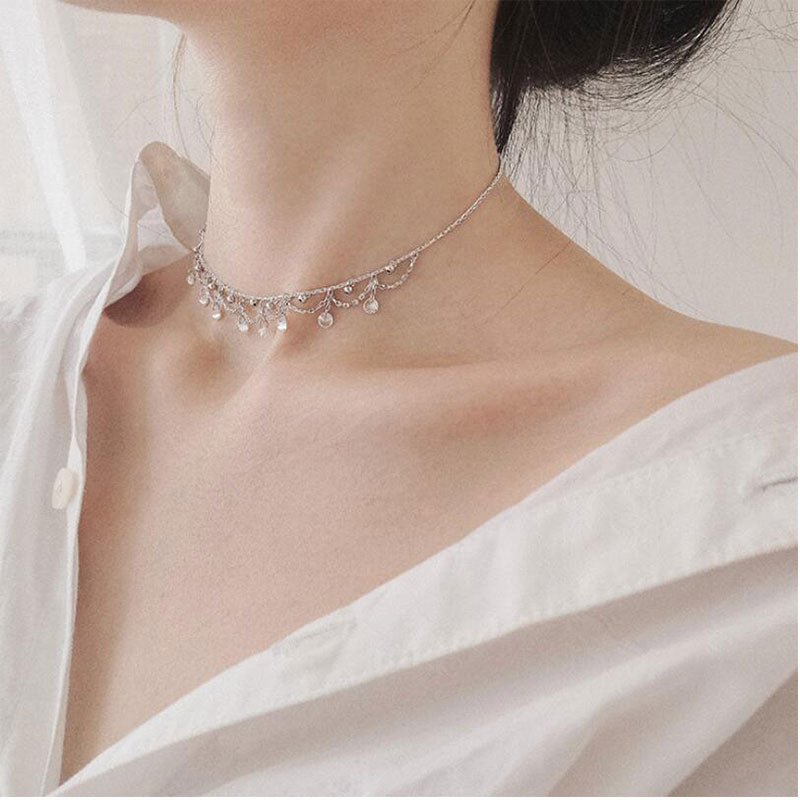 Waterdroplet Short Necklace